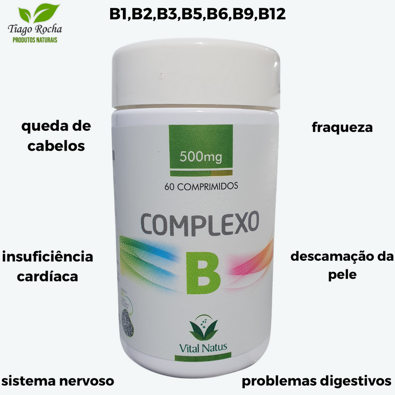 Complexo B com B1,B2,B3,B5,B6,B9,B12