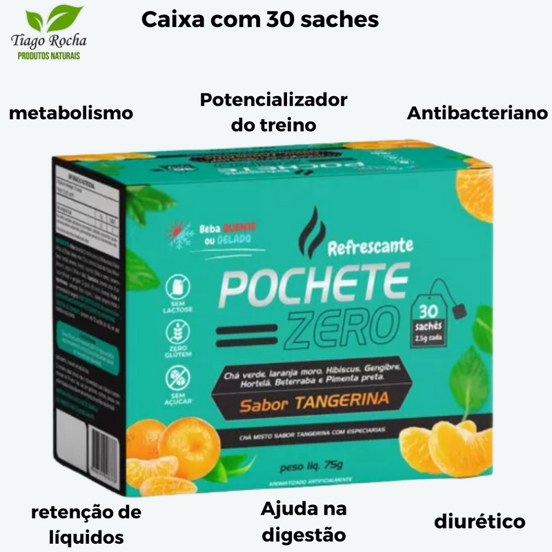 Chá emagrecedor Dietético Pochete Zero 30 saches