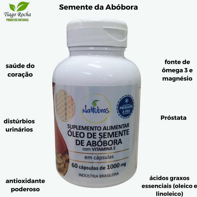 Ômega Óleo Semente de Abóbora Vitamina E