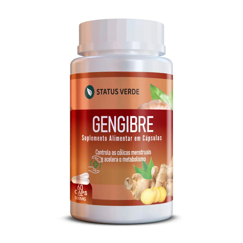 Gengibre 60 Cáps 500Mg Status Verde