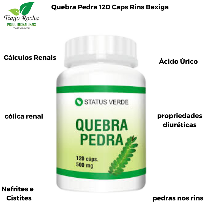 Quebra Pedra 120 Caps Rins Bexiga