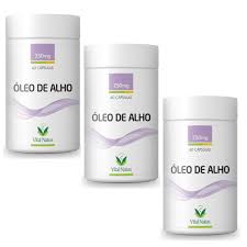 Imunidade – Óleo De Alho – Kit C/ 3 Frascos 180 Cápsulas 250Mg