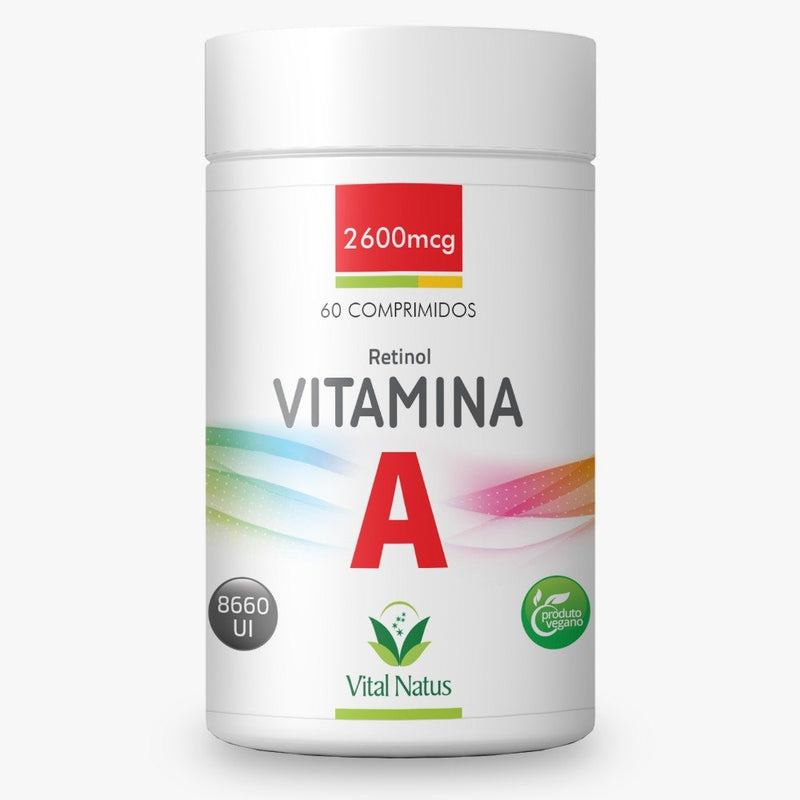 Vitamina A 2600Mcg C/ 60 Comprimidos – 8660 Ui