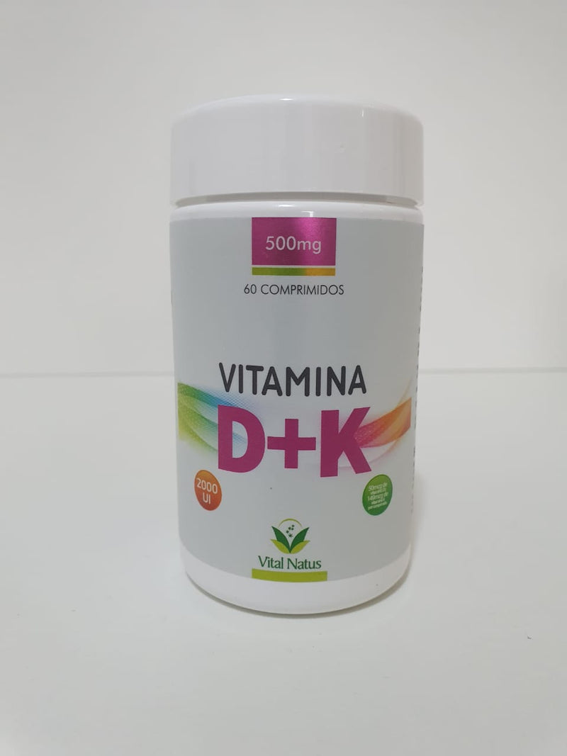 Vitaminas D+K 500 Mg C/ 60 Capsulas 100% Puro