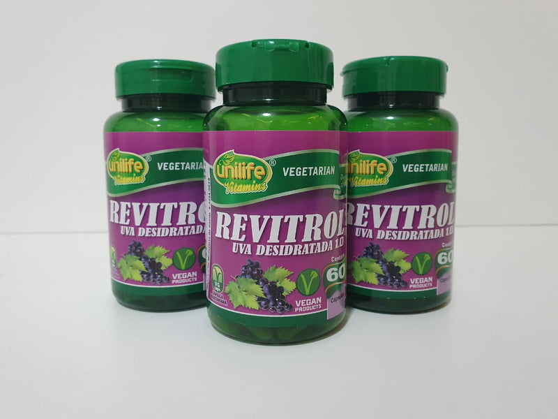 Kit (Resveratrol) – Kit C/ 3 Frascos 180 Cápsulas 500 Mg