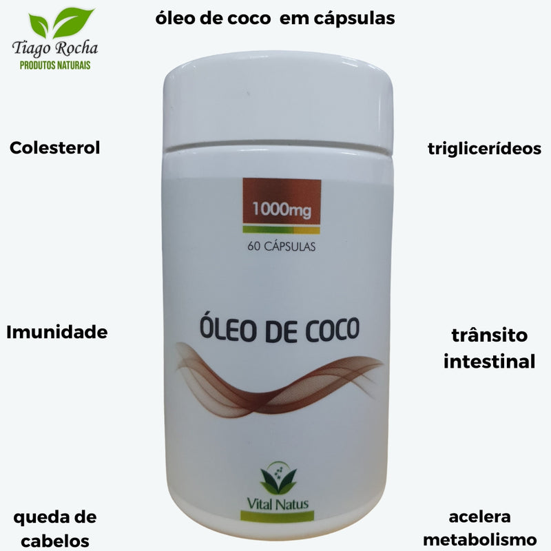 Imunidade Óleo de coco 60 Cápsulas 1000mg