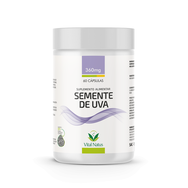 Semente De Uva 360Mg C/ 60 Capsulas